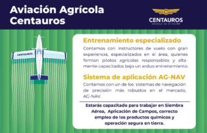 Aviación agrícola centauros ilustración